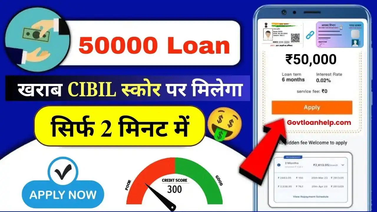 Kharab CIBIL Score Par 50000 Loan Kaise Le