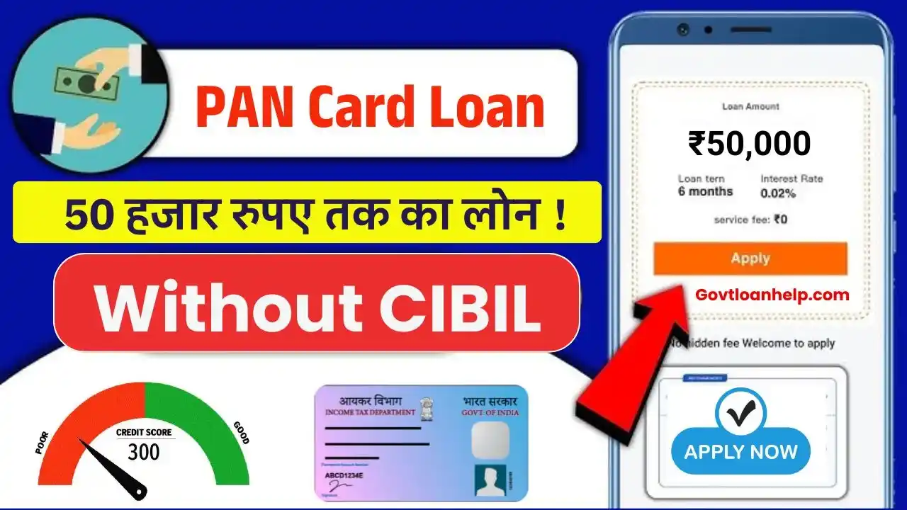 PAN Card Loan Without CIBIL